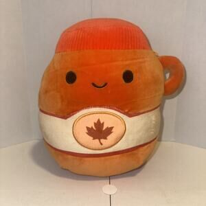 Squishmallow Jeremiah Canadian Pancake/Waffle Maple Syrup Bottle 8in Plush 2024